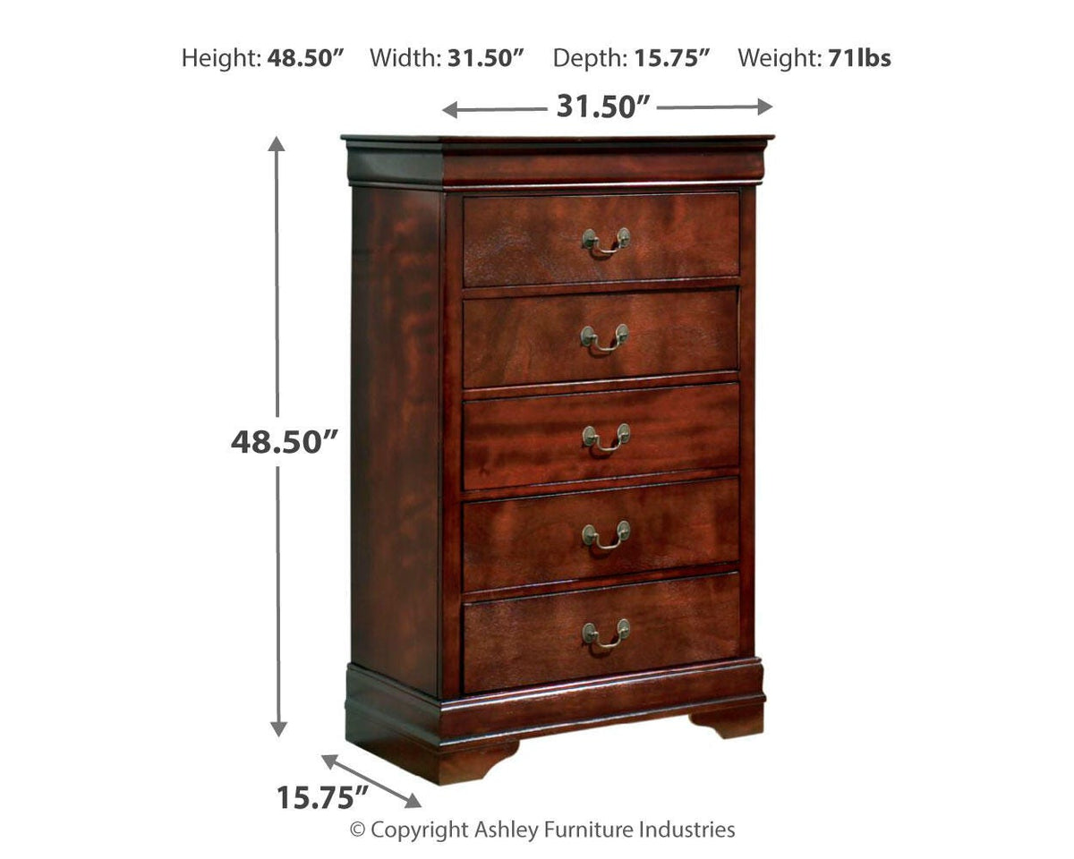 Alisdair Queen Sleigh Bed, Chest and Nightstand