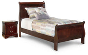 Alisdair Twin Sleigh Bed and Nightstand
