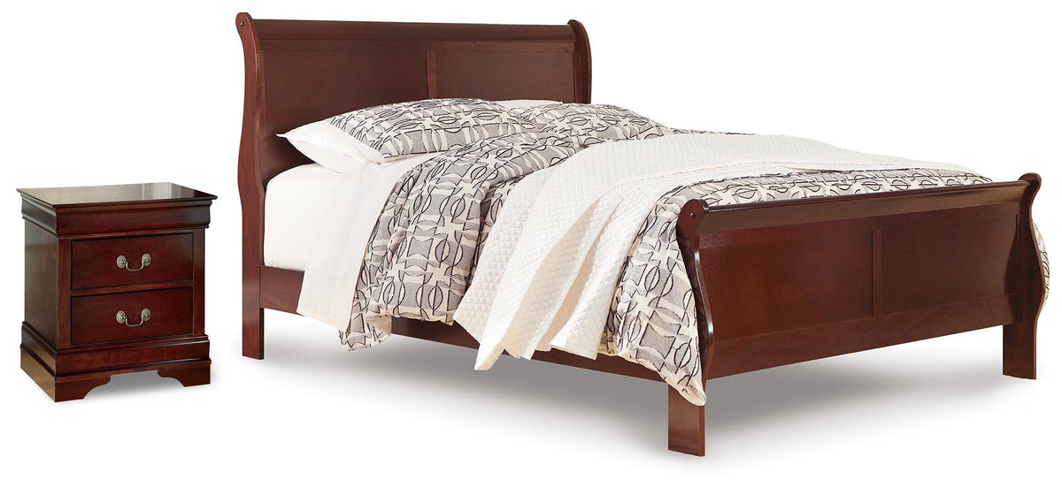 Alisdair Queen Sleigh Bed and Nightstand