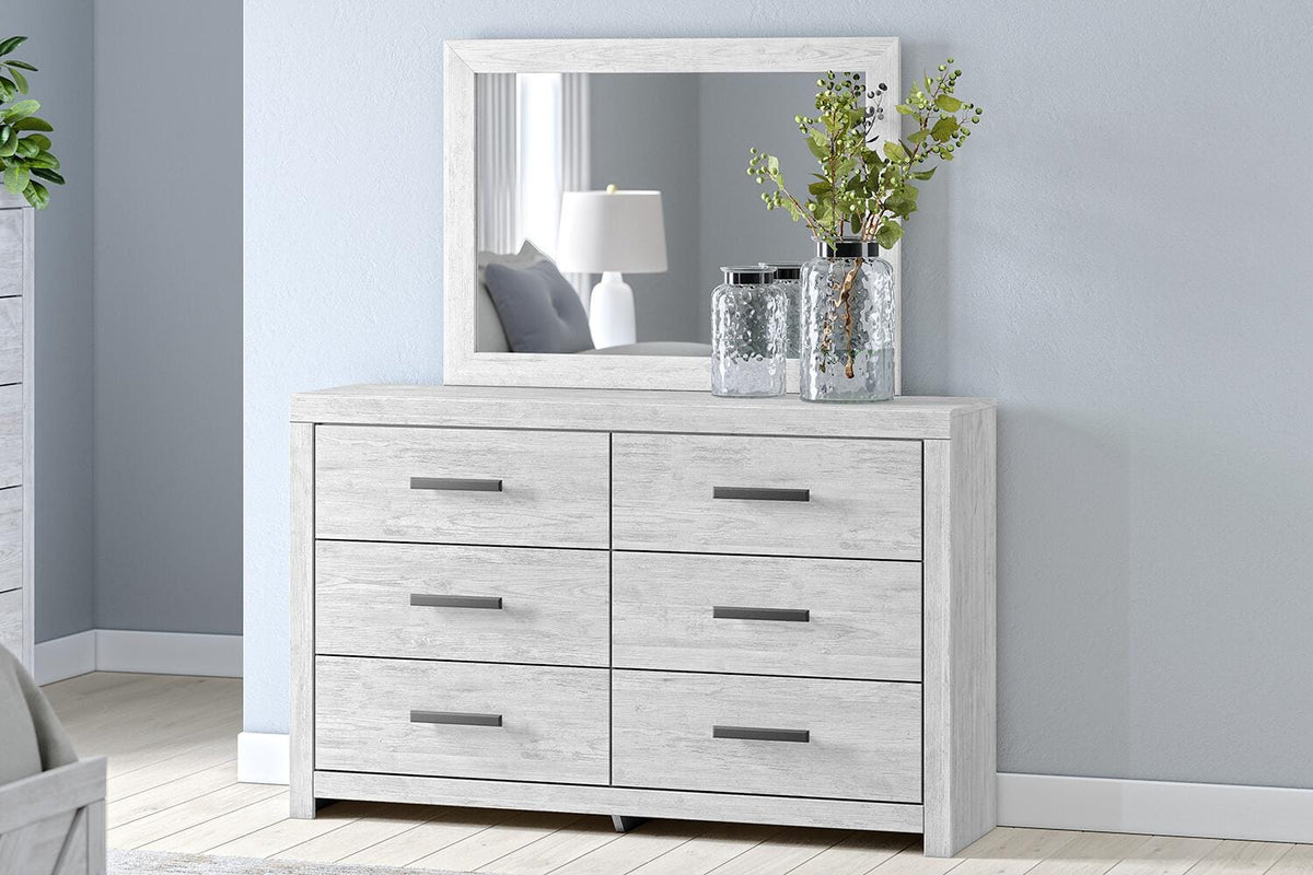 Cayboni Full Panel Bed, Dresser, Mirror and Nightstand