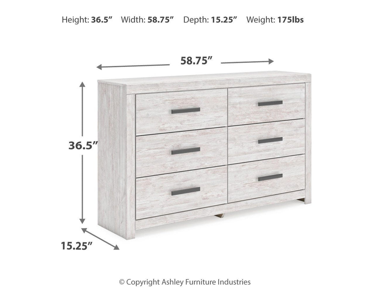Cayboni Twin Panel Bed, Dresser and Chest