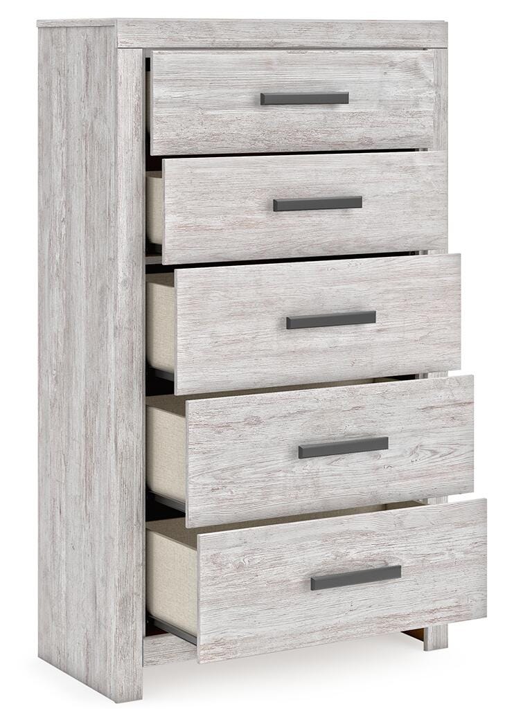 Cayboni Twin Panel Bed, Dresser and Chest
