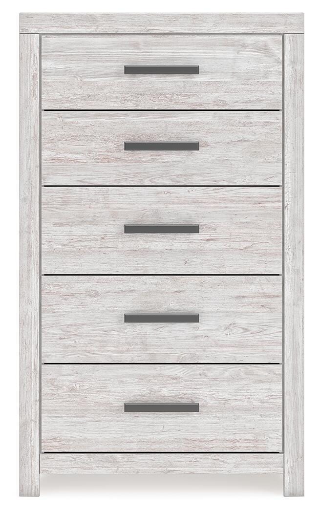 Cayboni King Panel Bed, Dresser, Mirror and Chest