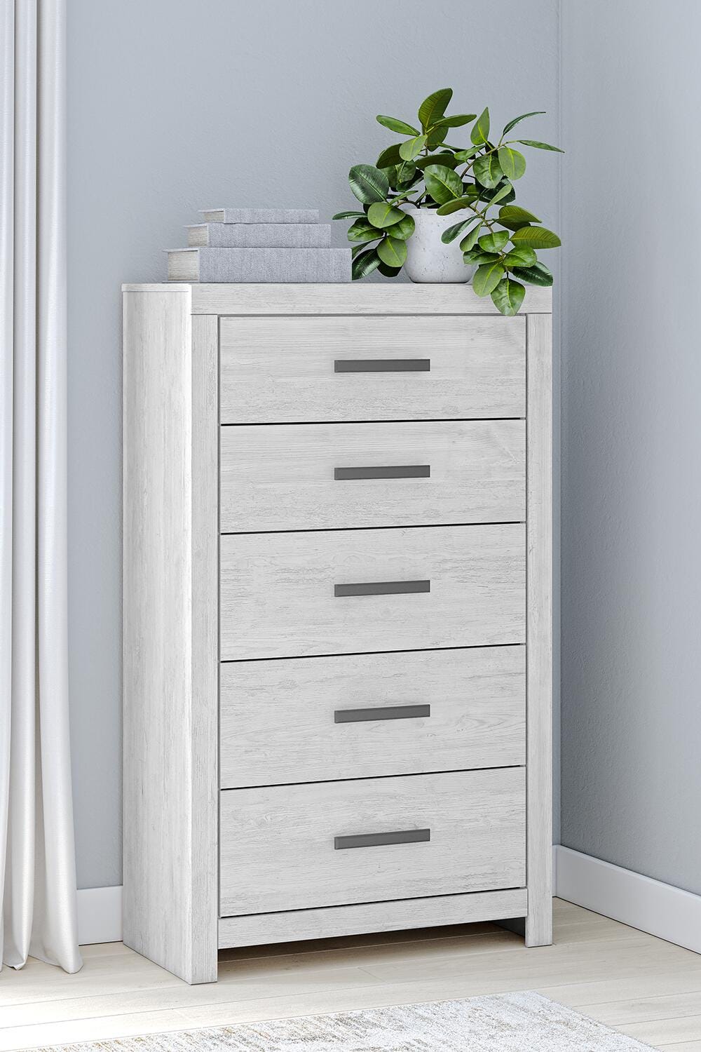 Cayboni King Panel Bed, Dresser, Mirror, Chest and 2 Nightstands