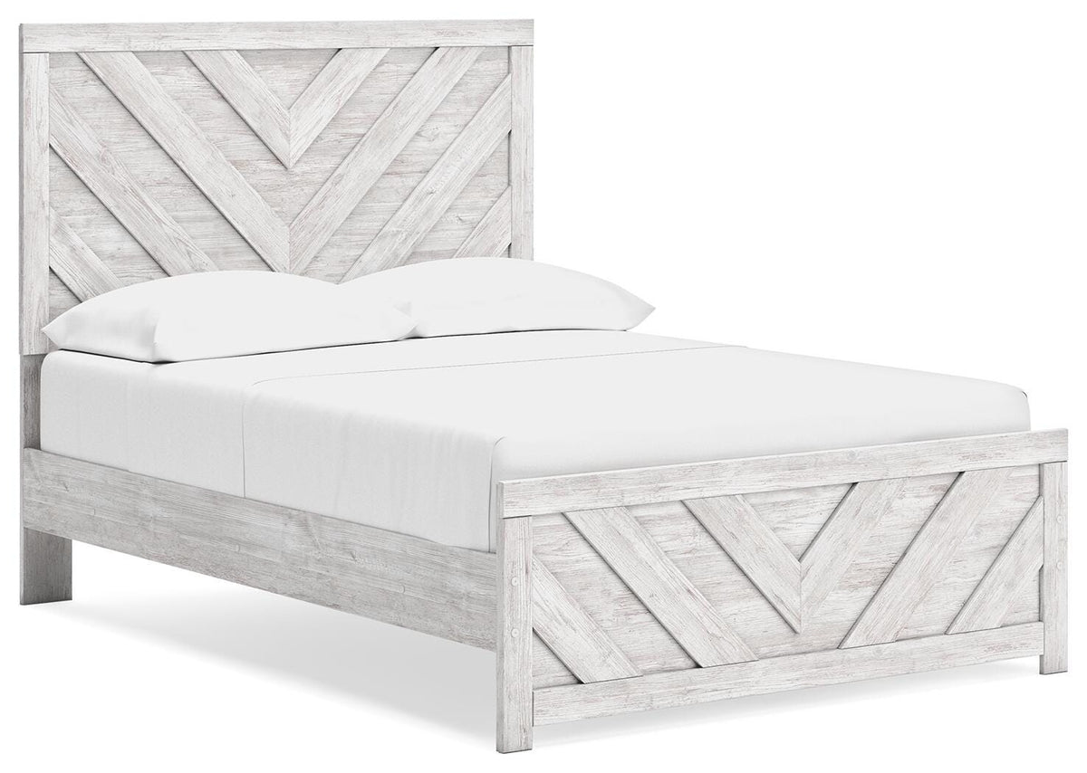 Cayboni Full Panel Bed, Dresser and Mirror