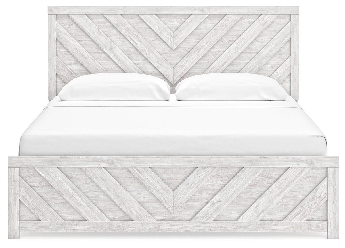 Cayboni King Panel Bed, Dresser, Mirror and Chest
