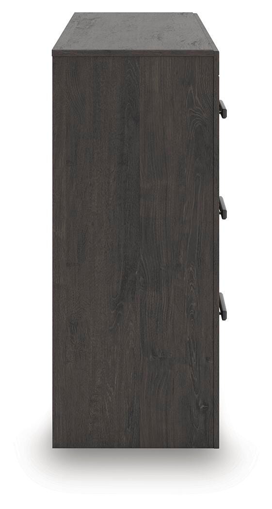 Prendonea King Panel Bed, Dresser and Nightstand