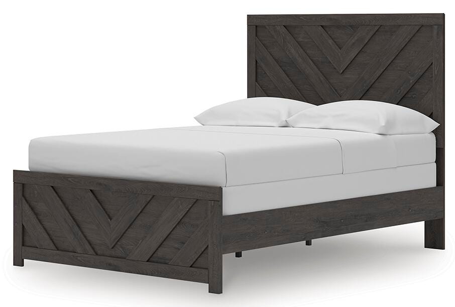 Prendonea Full Panel Bed, Dresser, Mirror, Chest and Nightstand