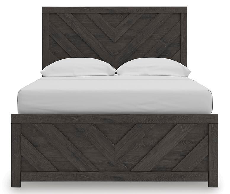 Prendonea Full Panel Bed, Dresser, Mirror, Chest and Nightstand