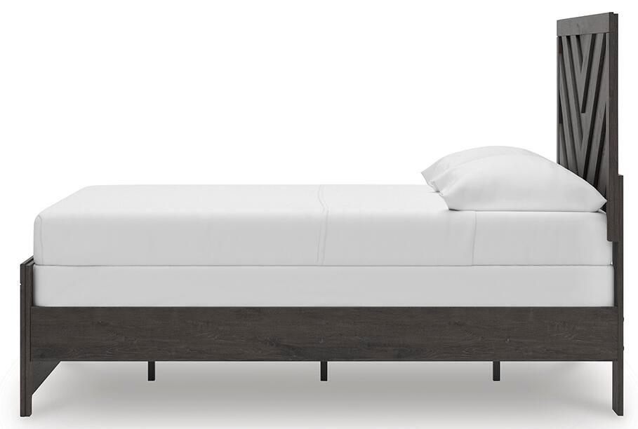 Prendonea Full Panel Bed, Dresser, Mirror, Chest and Nightstand