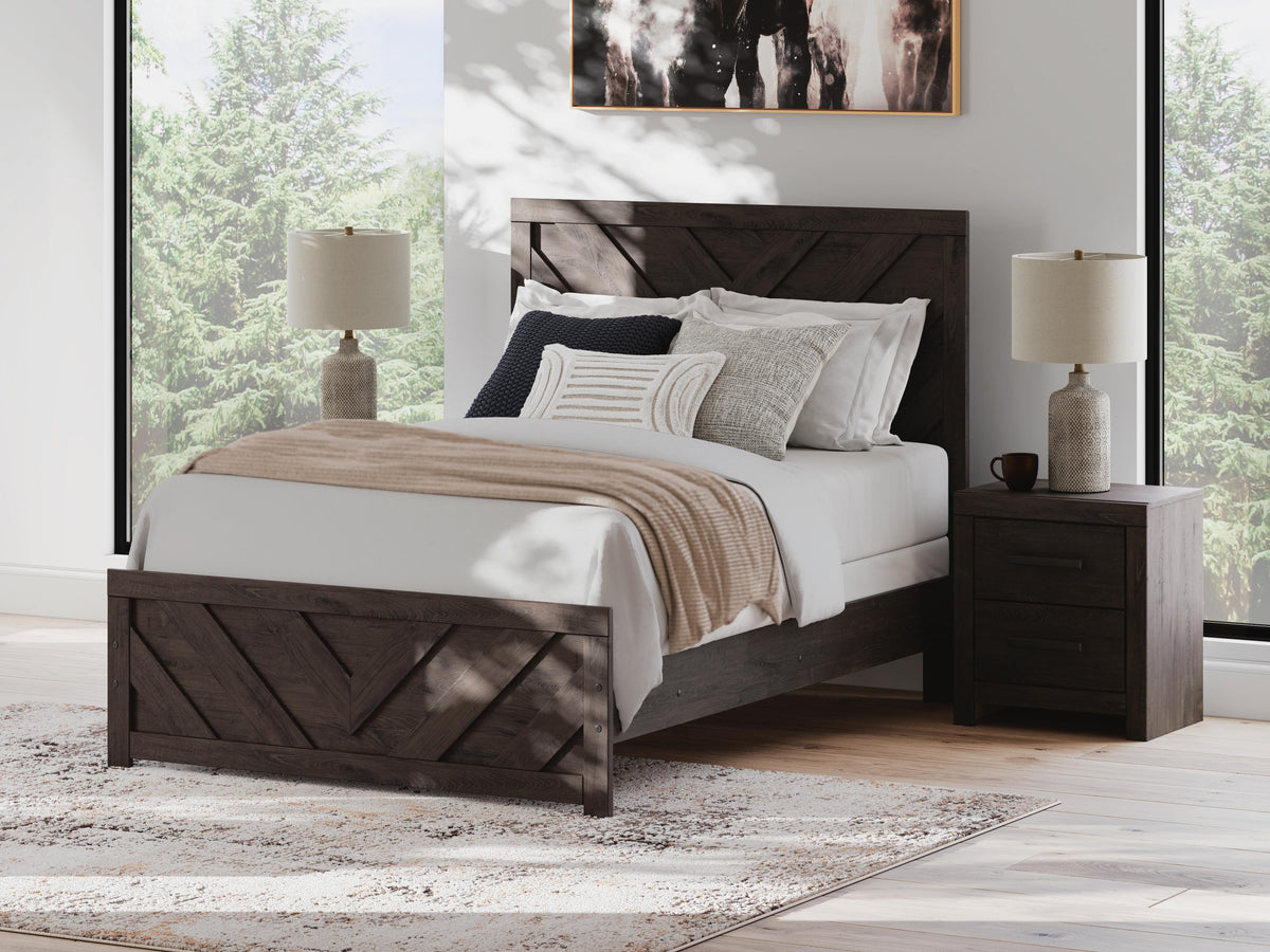 Prendonea Full Panel Bed, Dresser and Mirror