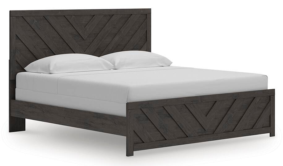 Prendonea King Panel Bed, Dresser and Nightstand