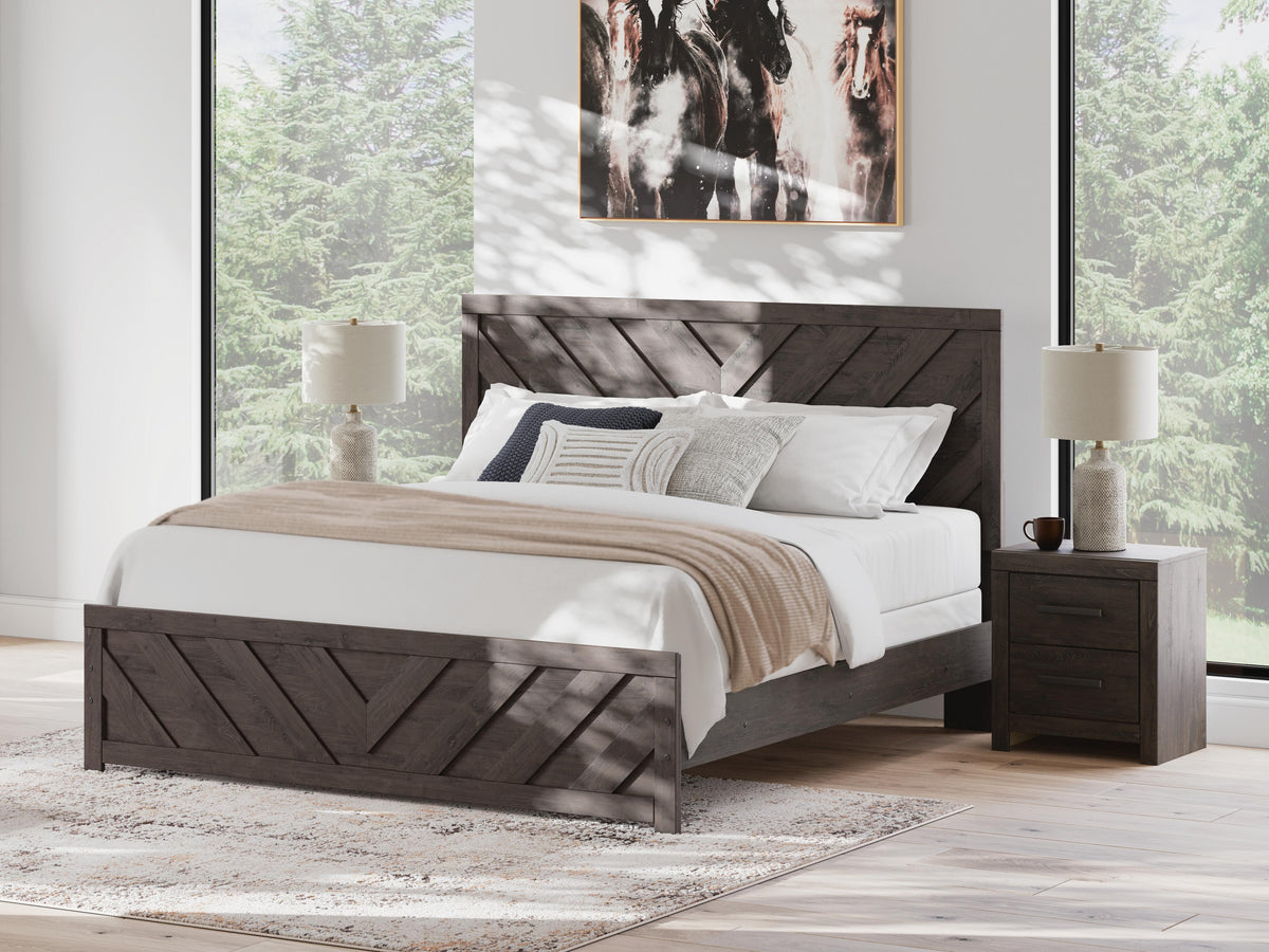 Prendonea King Panel Bed, Dresser and 2 Nightstands