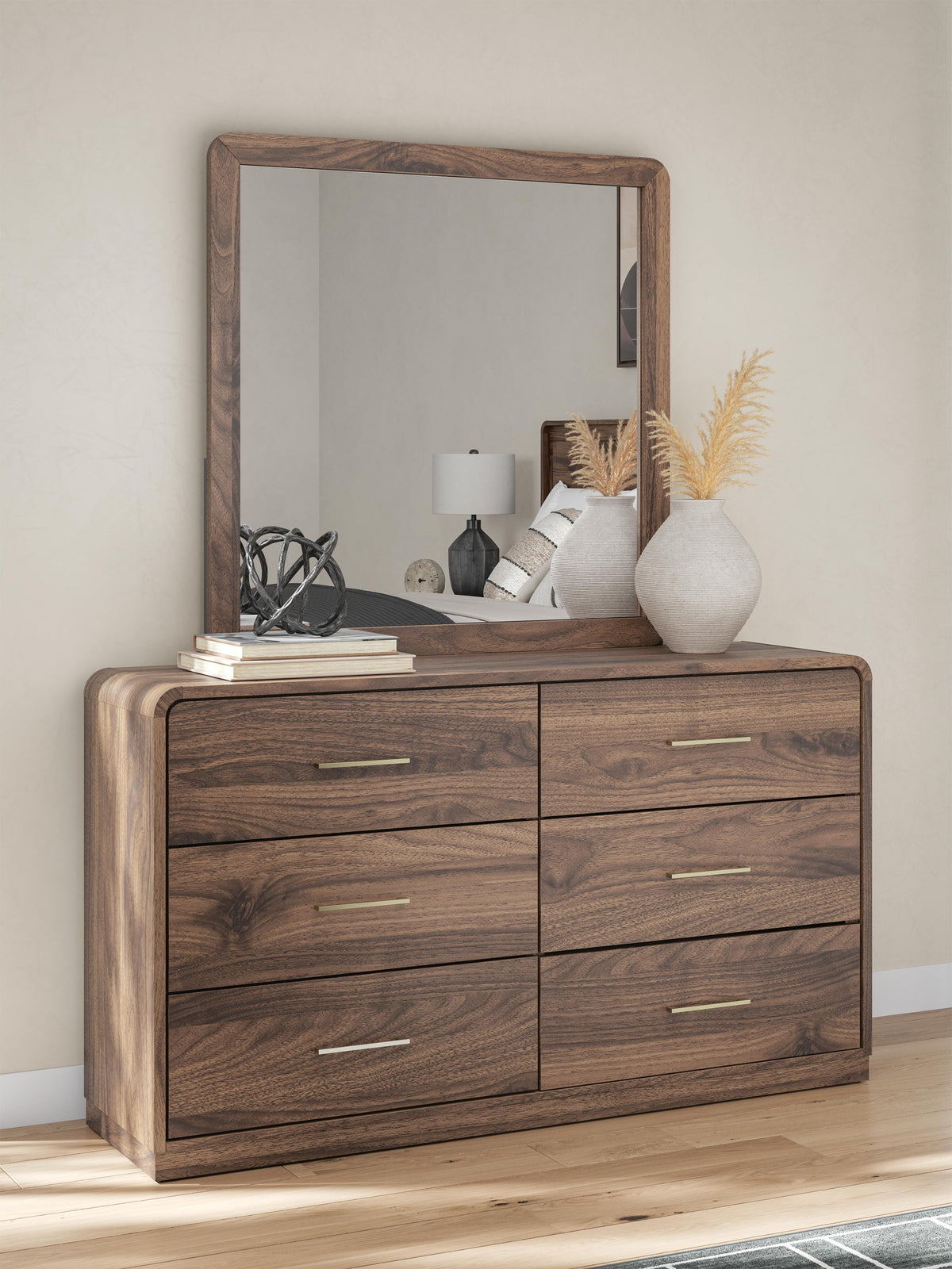 Fortlorn Queen Panel Bed, Dresser and Mirror