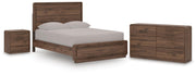Fortlorn Queen Panel Bed, Dresser and Nightstand