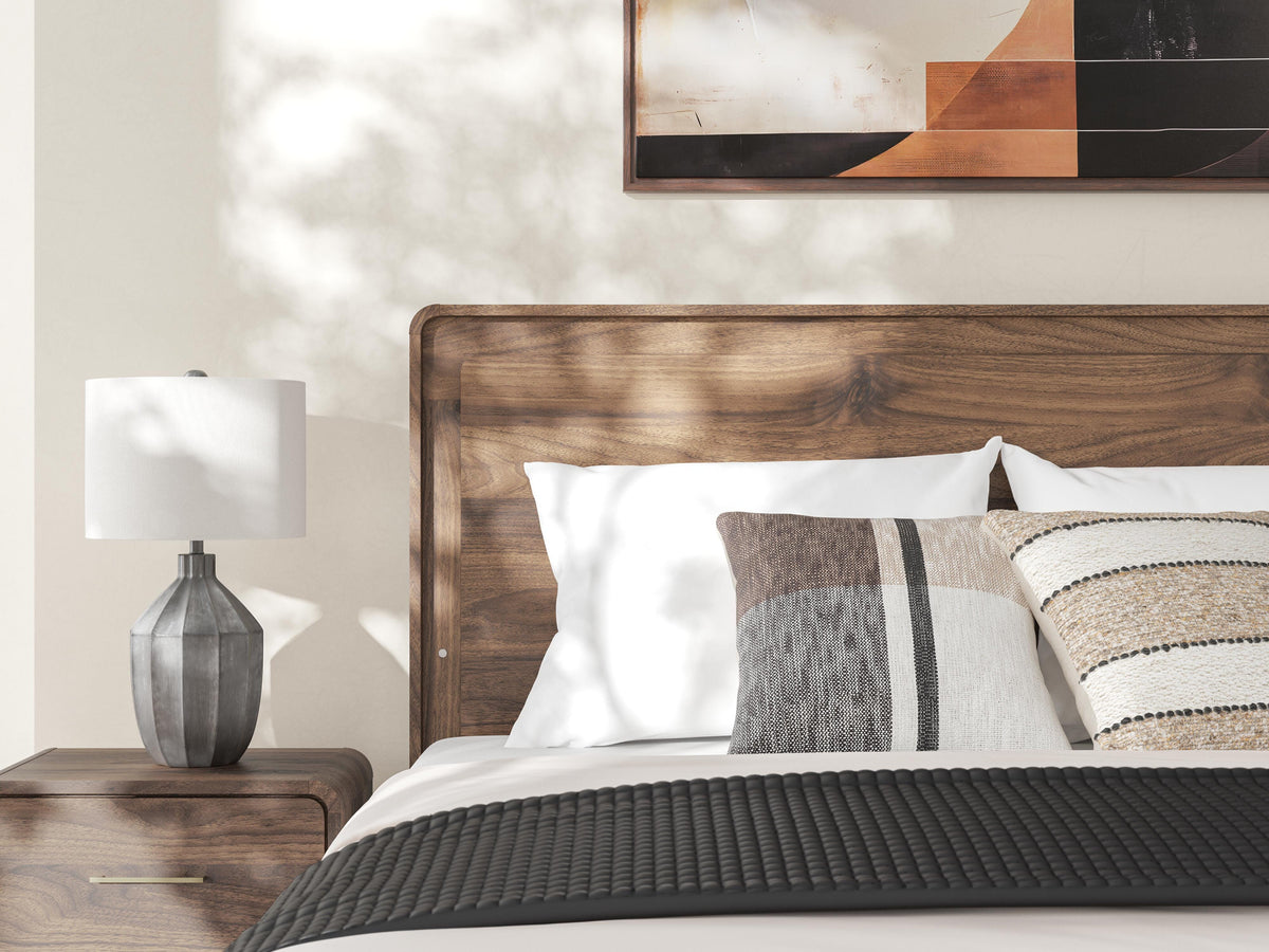 Fortlorn Queen Panel Bed, Dresser, Mirror and Nightstand