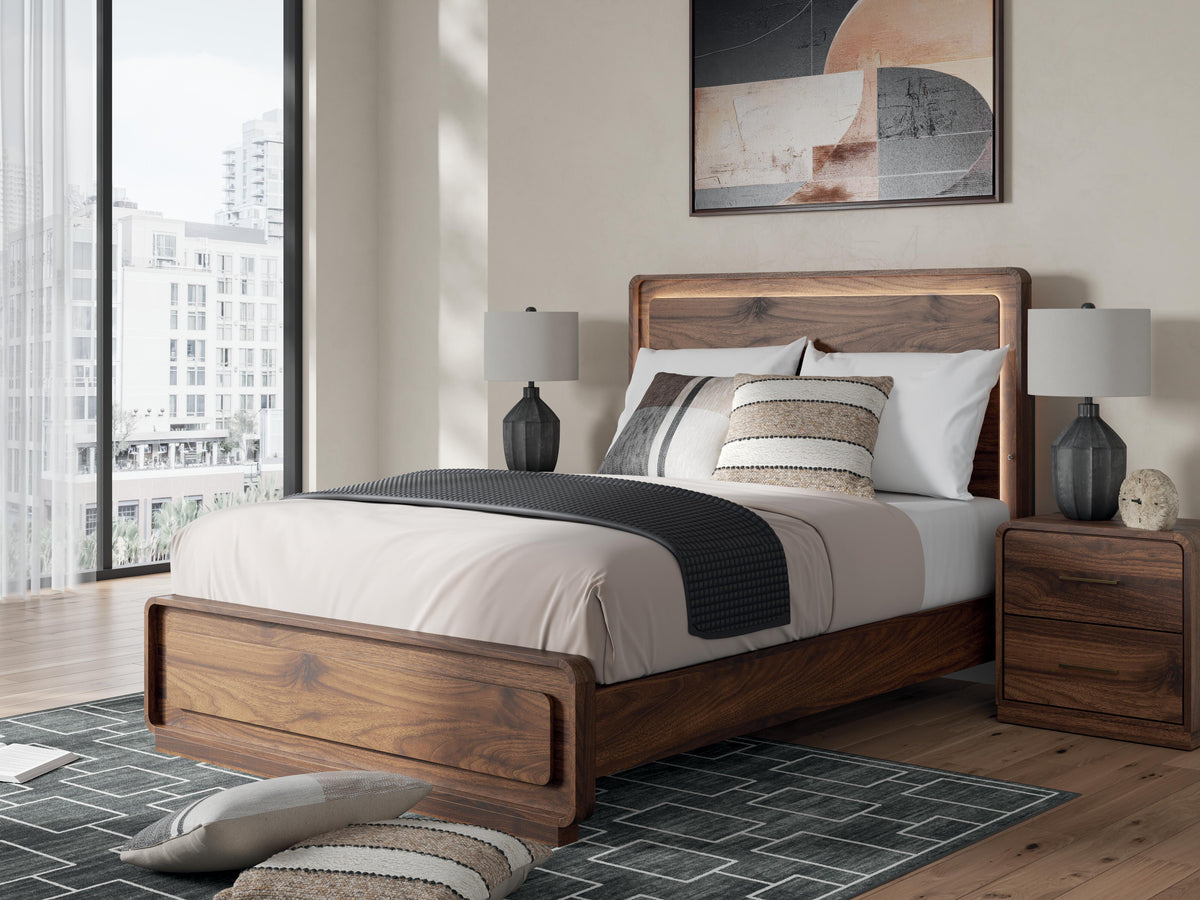 Fortlorn Queen Panel Bed, Dresser and Mirror
