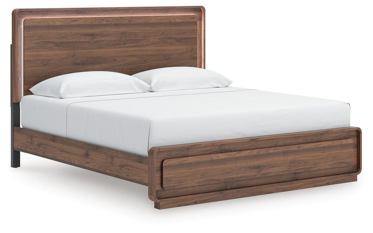 Fortlorn King Panel Bed, Dresser, Mirror and Nightstand