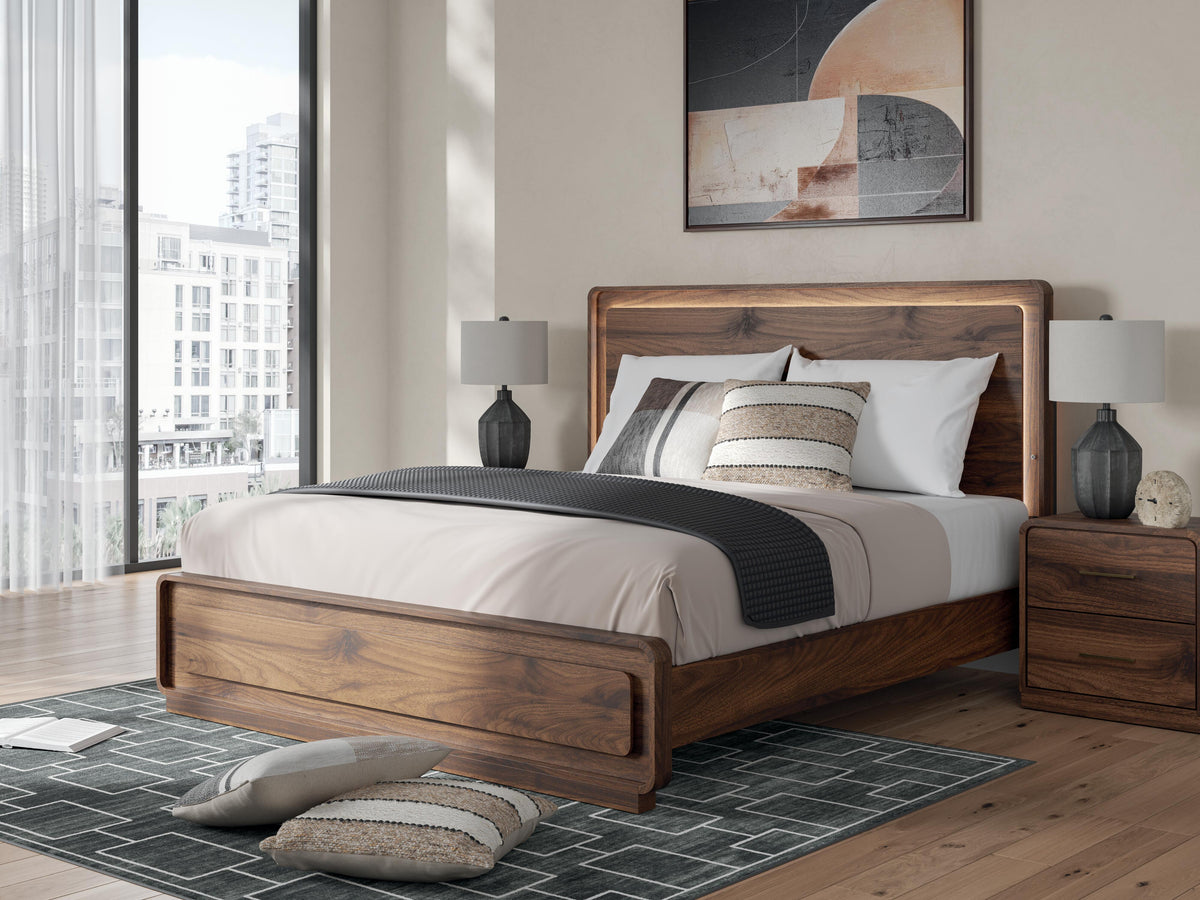 Fortlorn King Panel Bed, Dresser and 2 Nightstands