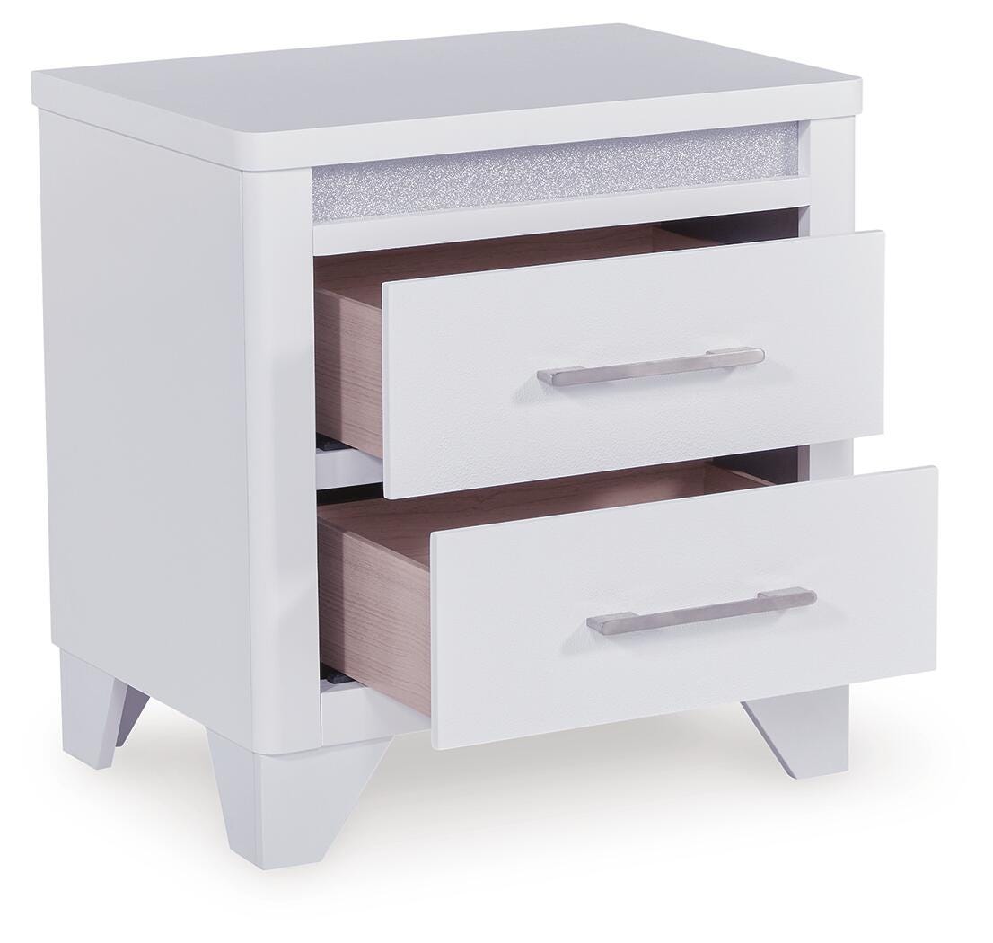 Jarlee King Panel Bed, Dresser, Mirror and Nightstand
