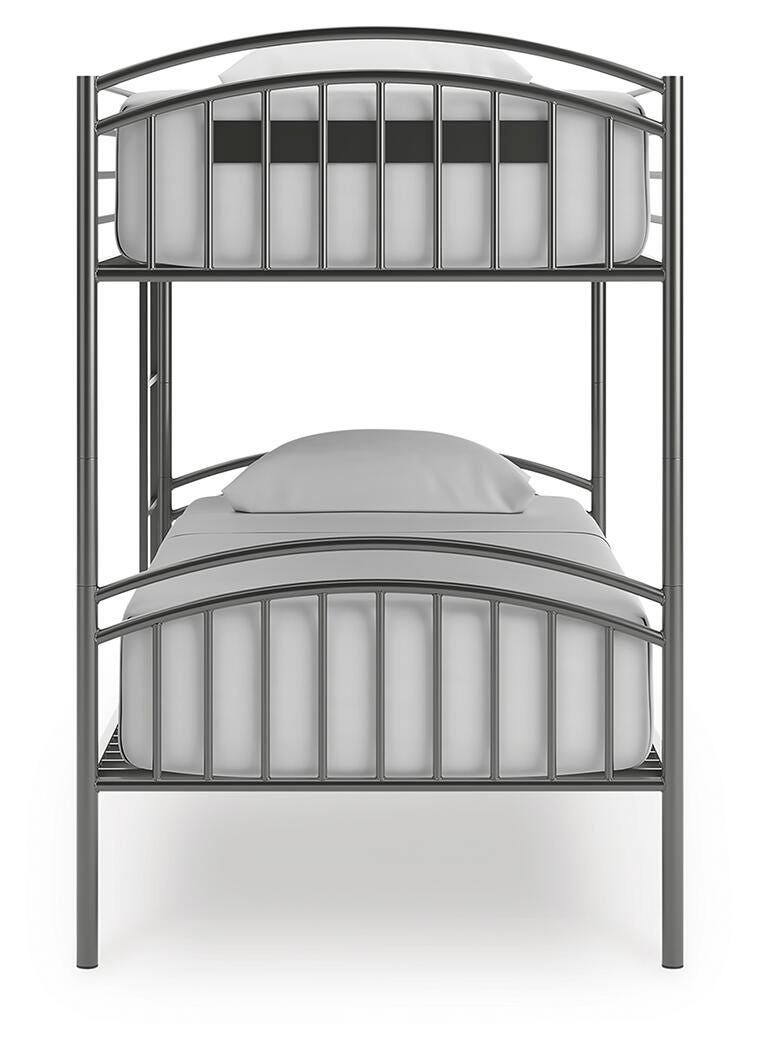 Lanceburg Twin over Twin Bunk Bed and 2 Mattresses