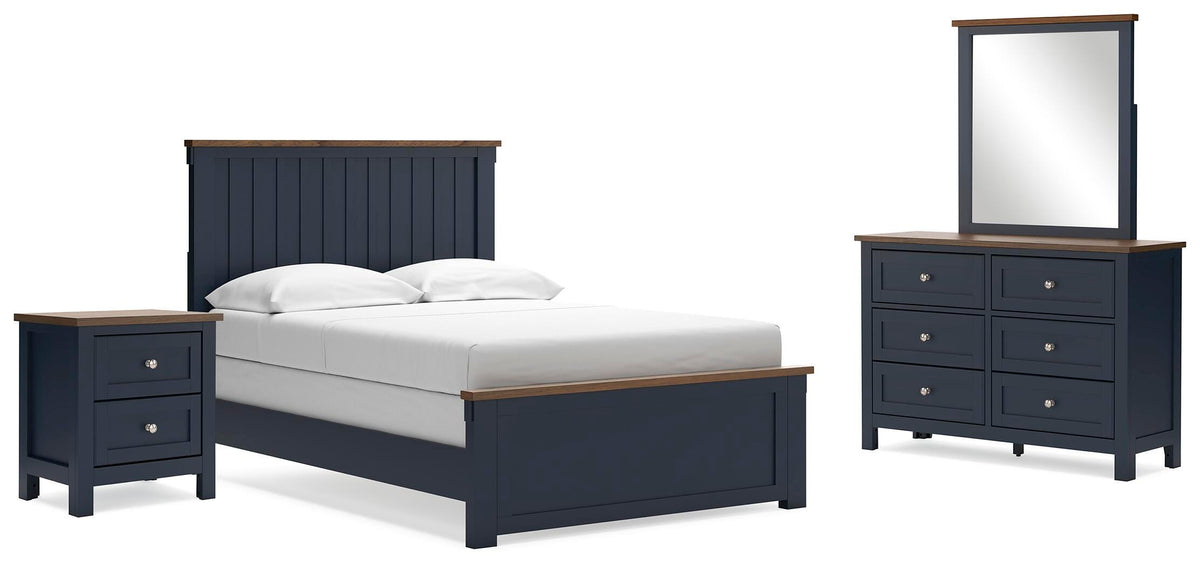 Landocken Panel Bed Set - Full, Dresser, Mirror and Nightstand