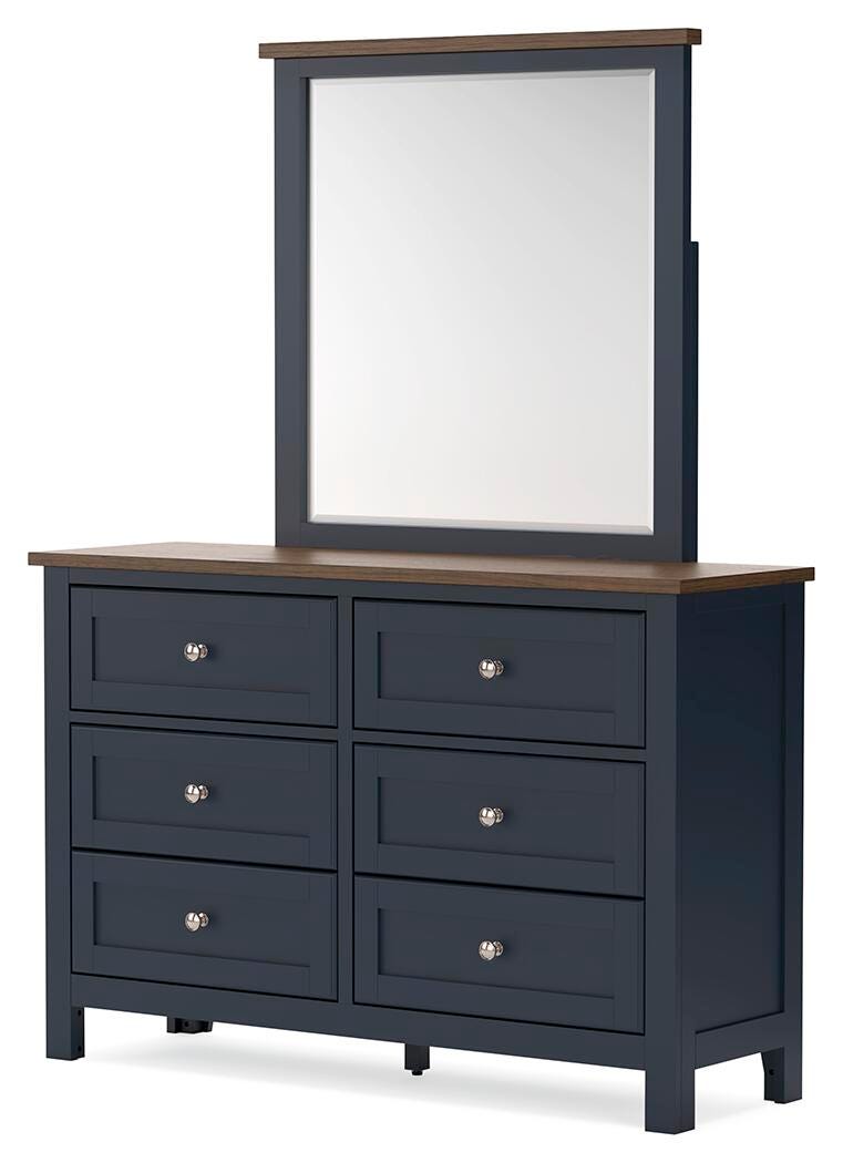 Landocken Twin Panel Bed, Dresser and Mirror