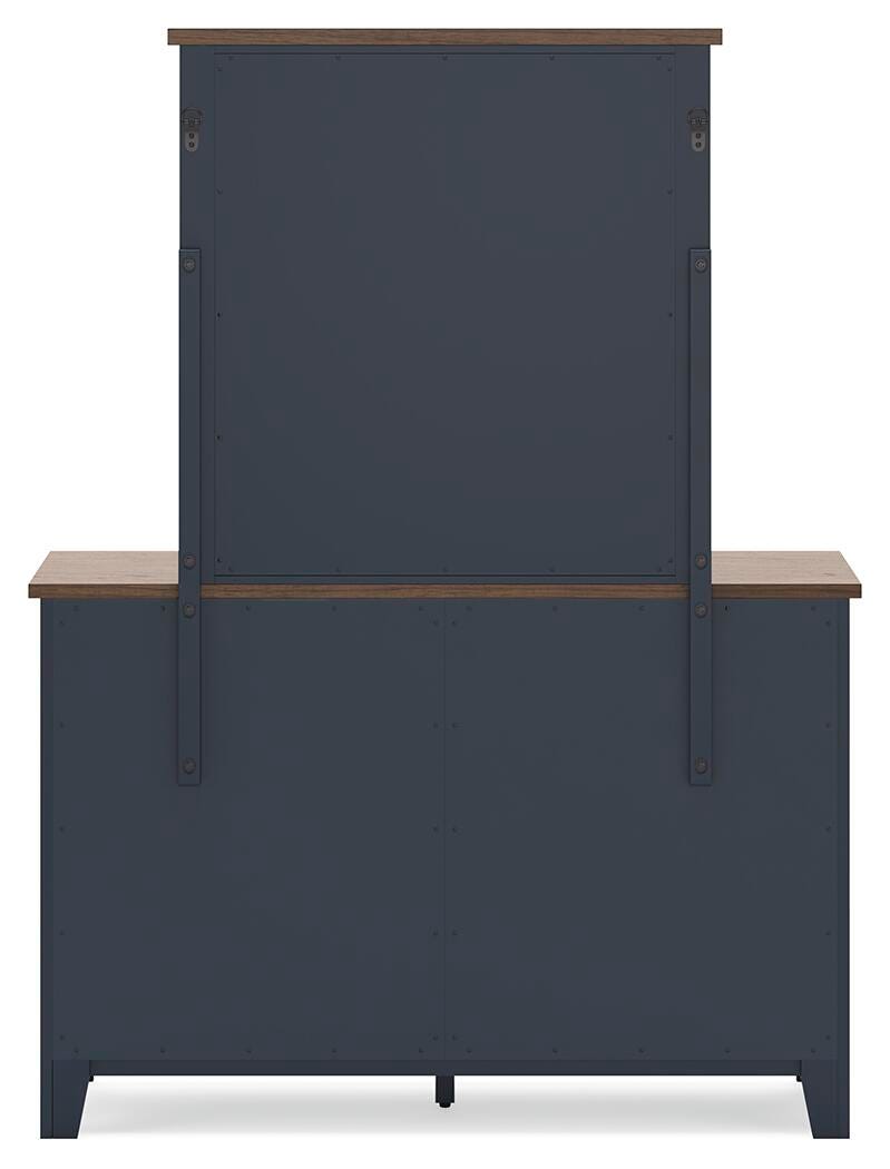 Landocken Twin Panel Bed, Dresser, Mirror and Nightstand