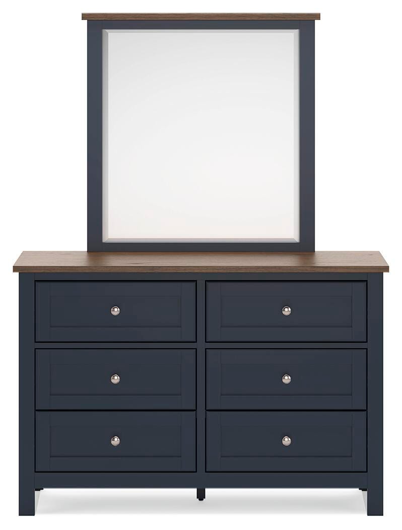 Landocken Full Panel Headboard, Dresser and Mirror