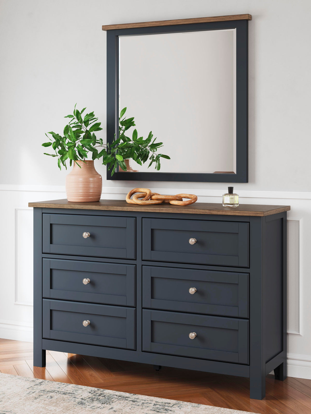 Landocken Queen Panel Bed, Dresser and Mirror