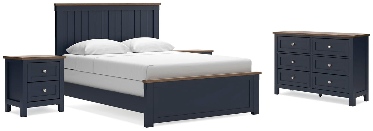 Landocken Panel Bed Set - Queen, Dresser and 2 Nightstands