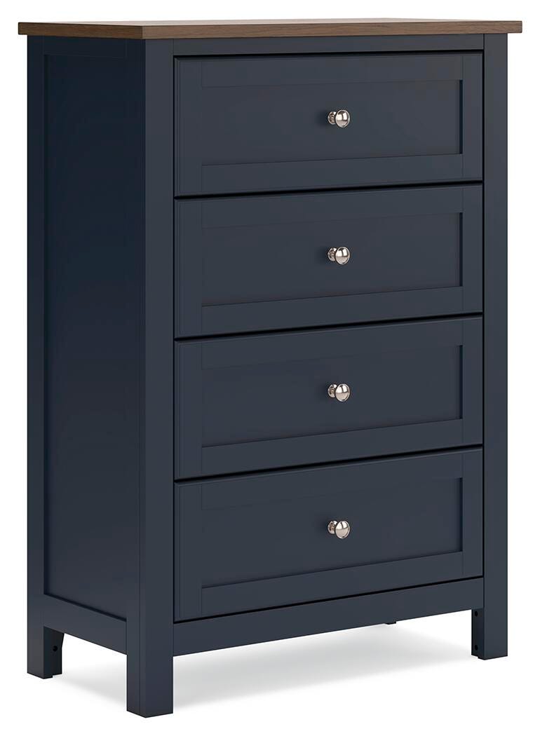 Landocken Panel Bed Set - Full, Dresser, Mirror and Chest