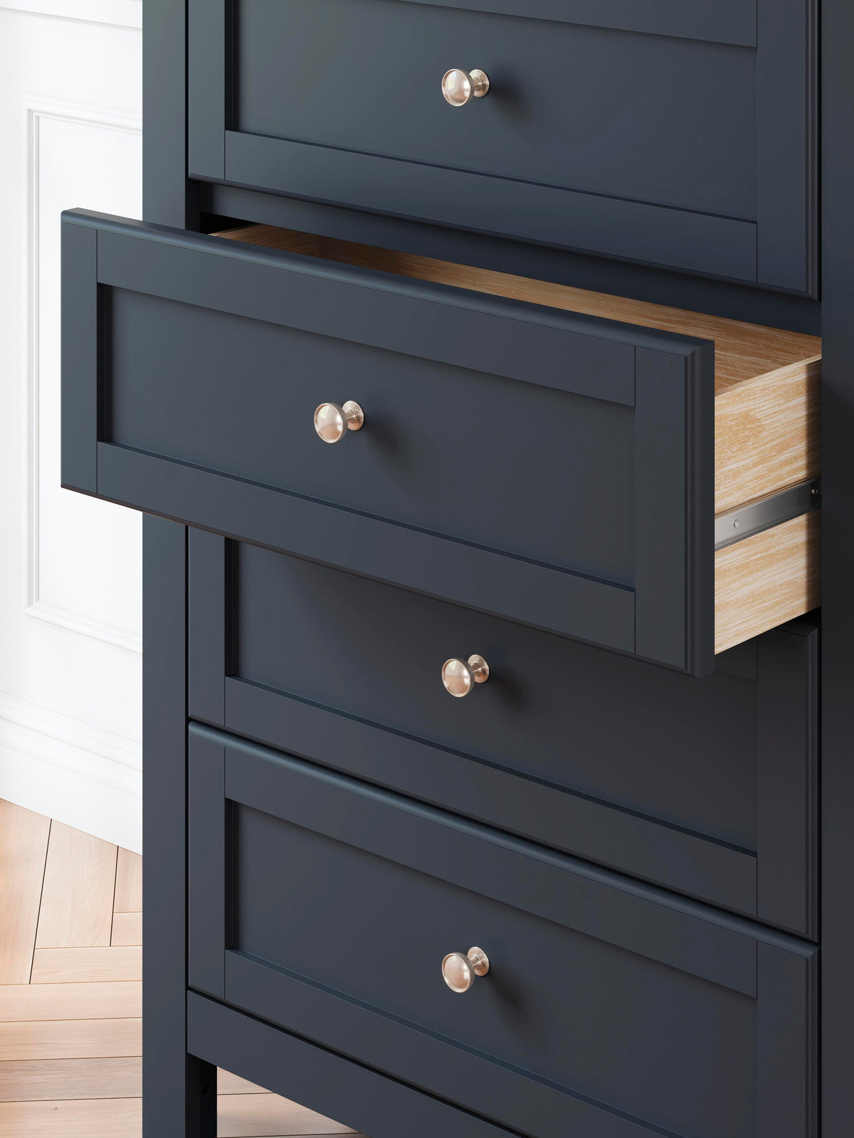 Landocken Panel Bed Set - Full, Dresser, Mirror and Chest