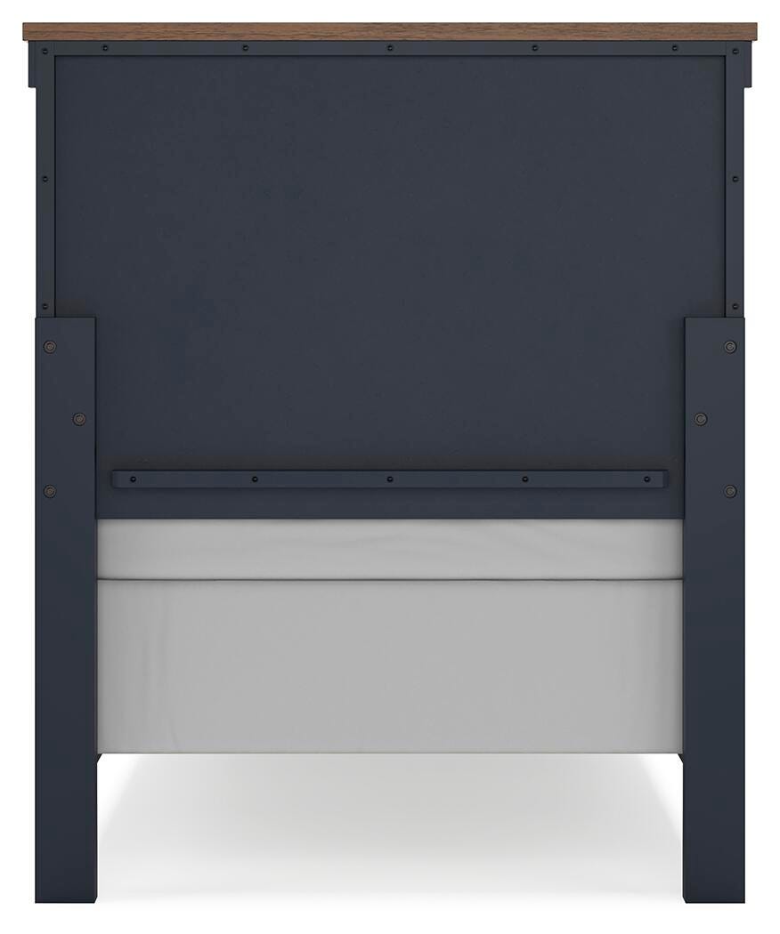 Landocken Twin Panel Bed, Dresser, Mirror and Nightstand