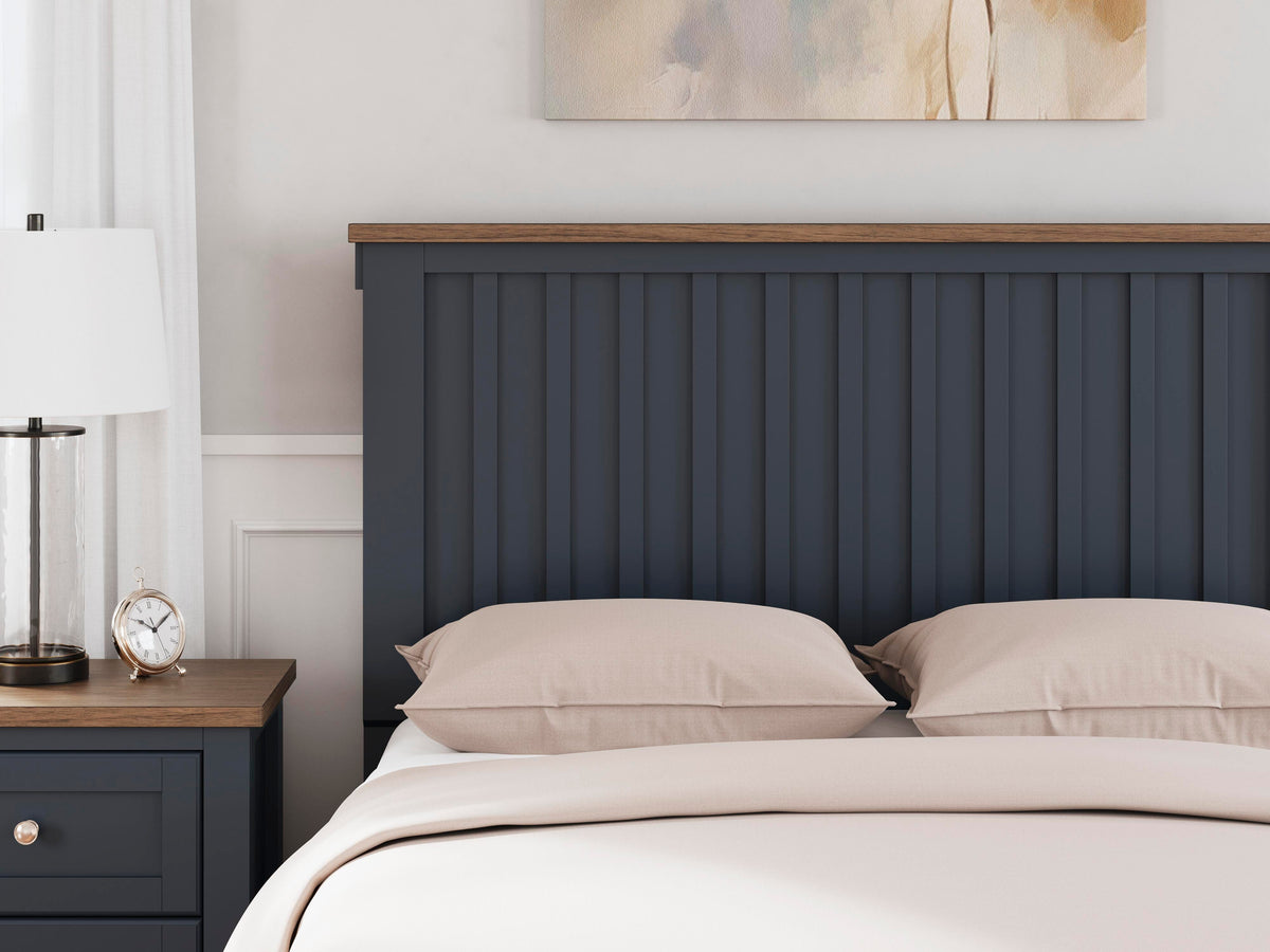 Landocken Full Panel Headboard, Dresser and Mirror