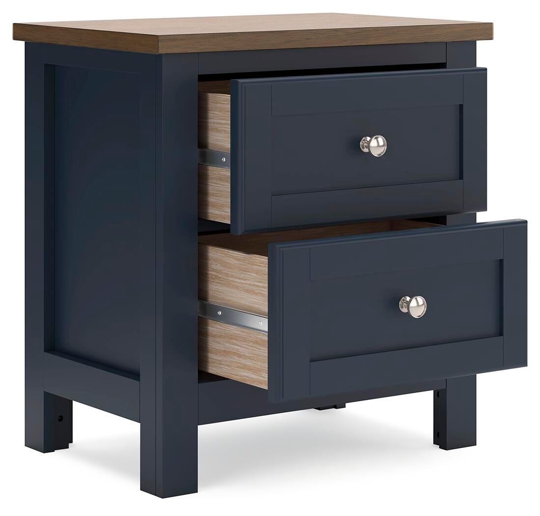 Landocken Panel Bed Set - Full, 2 Nightstands