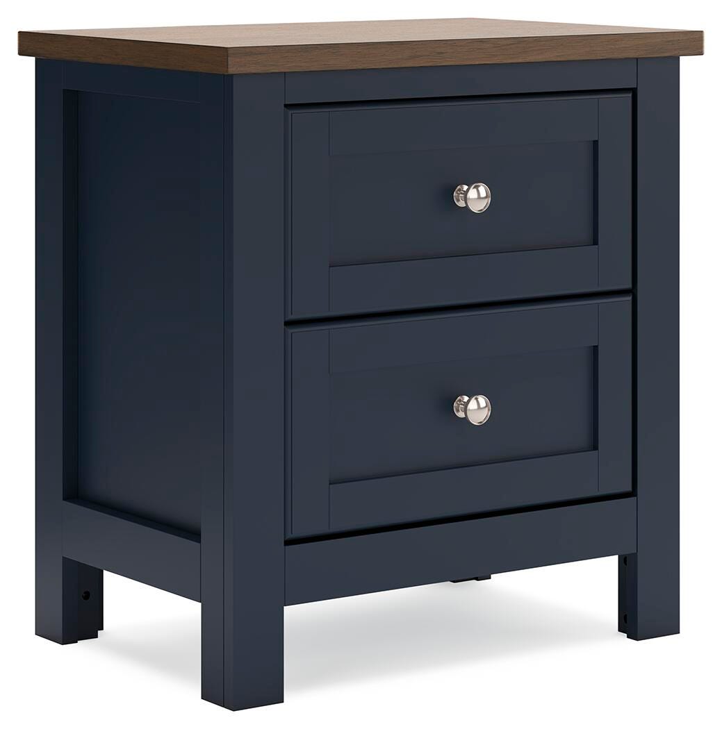 Landocken Panel Bed Set - Full, 2 Nightstands