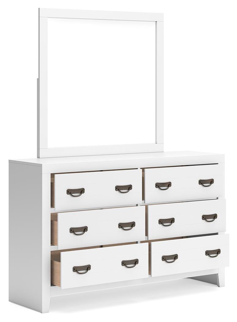 Binterglen Twin Panel Bed, Dresser, Mirror, Chest and 2 Nightstands