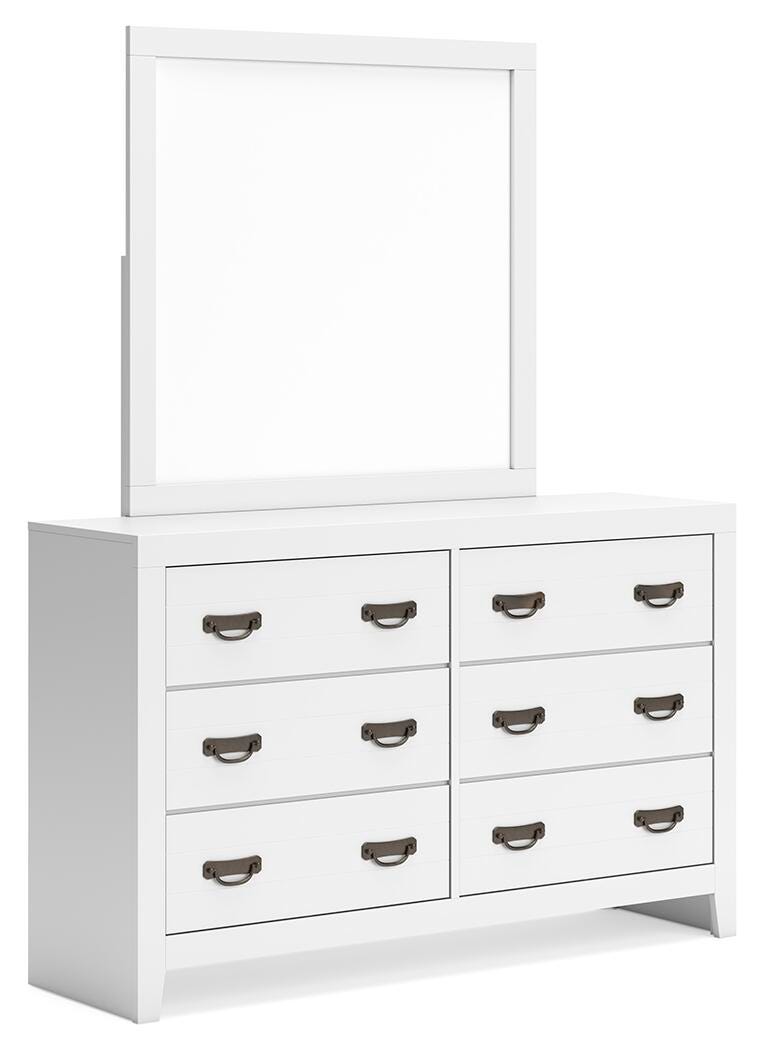 Binterglen Twin Panel Bed, Dresser, Mirror, Chest and 2 Nightstands