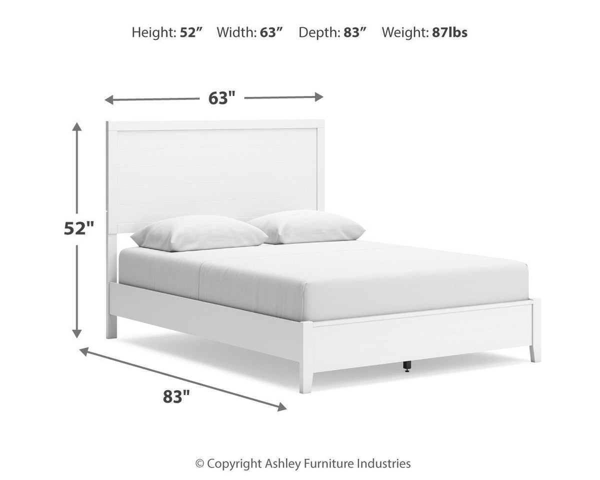 Binterglen Queen Panel Bed and 2 Nightstands
