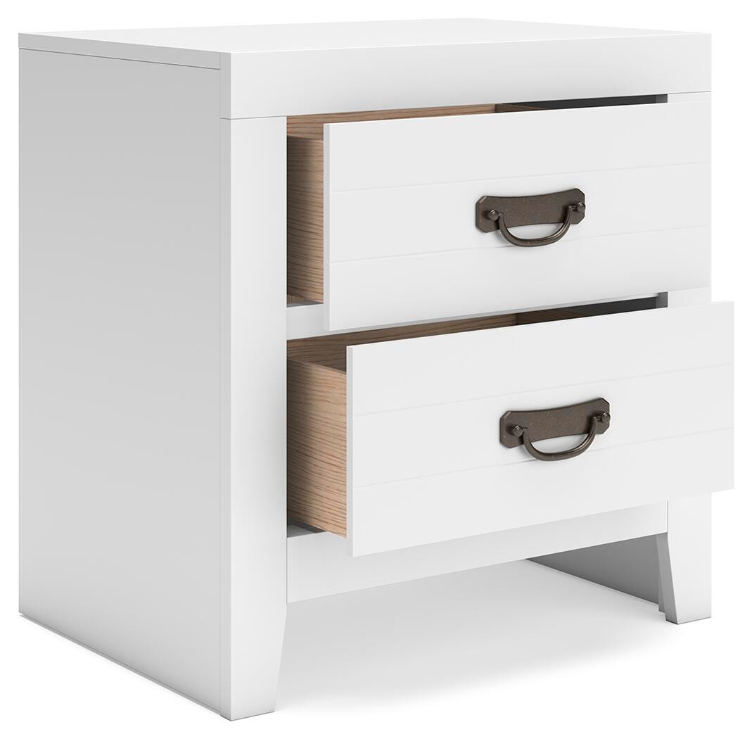 Binterglen Twin Panel Bed, Dresser, Mirror, Chest and 2 Nightstands