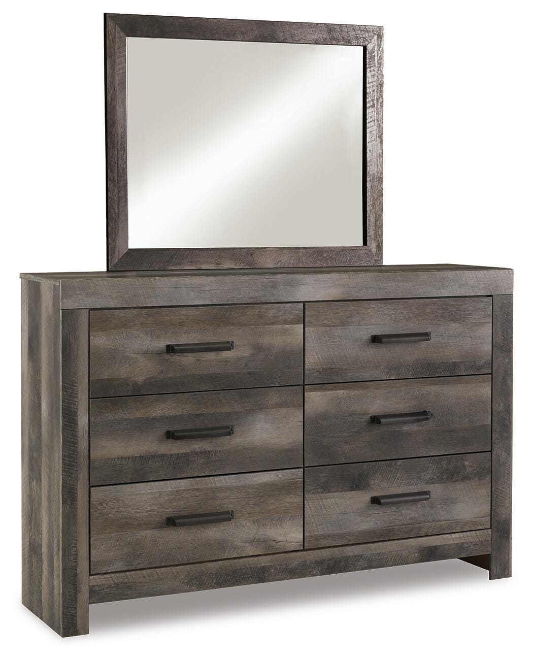 Wynnlow Twin Crossbuck Panel Bed, Dresser and Mirror