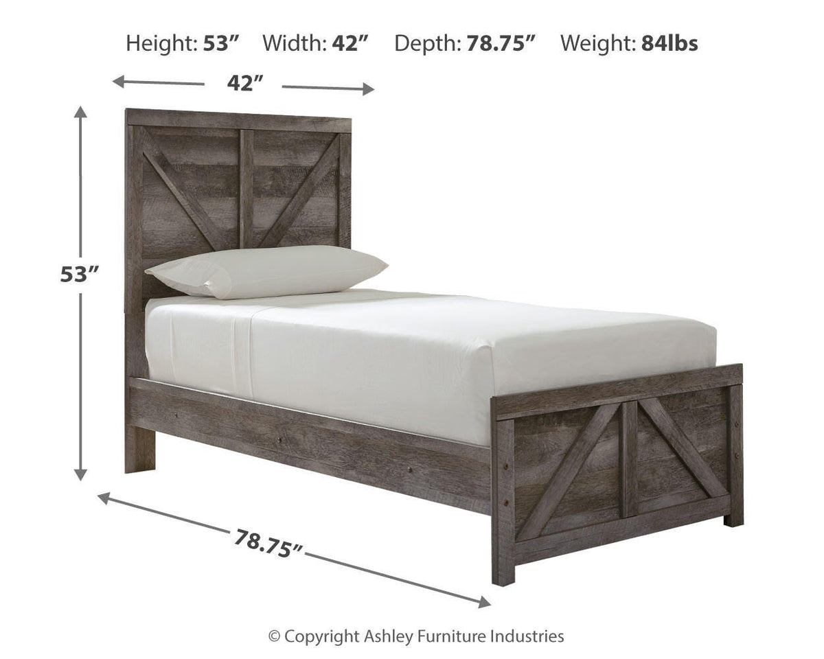 Wynnlow Queen Crossbuck Panel Bed