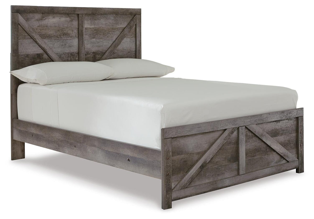 Wynnlow Full Crossbuck Panel Bed, Dresser and Mirror