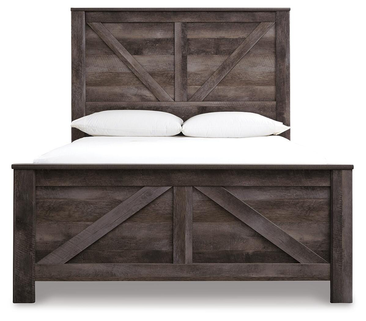 Wynnlow Queen Crossbuck Panel Bed, Chest and Nightstand