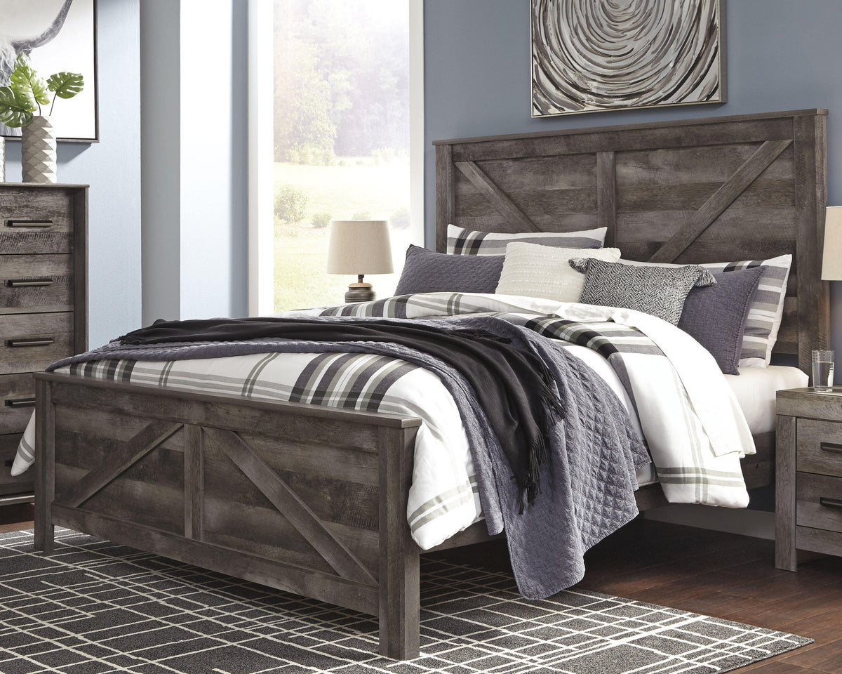 Wynnlow Crossbuck Panel Bed Set - King, Dresser
