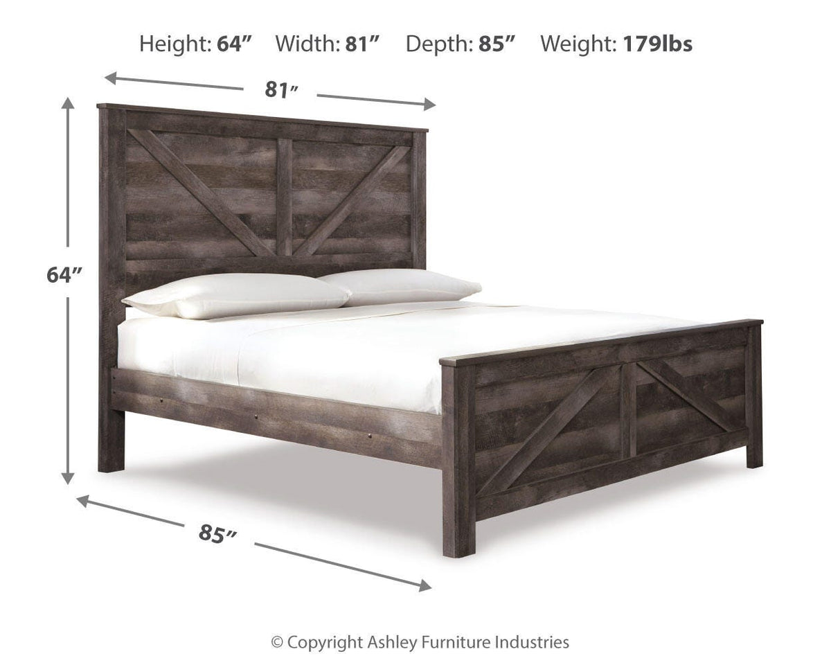 Wynnlow Queen Crossbuck Panel Bed