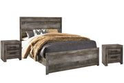 Wynnlow Panel Bed Set - Queen, 2 Nightstands