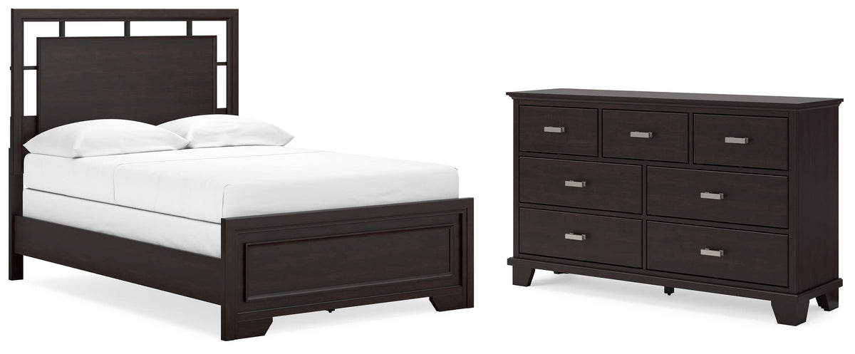 Covetown Panel Bed Set - Full, Dresser