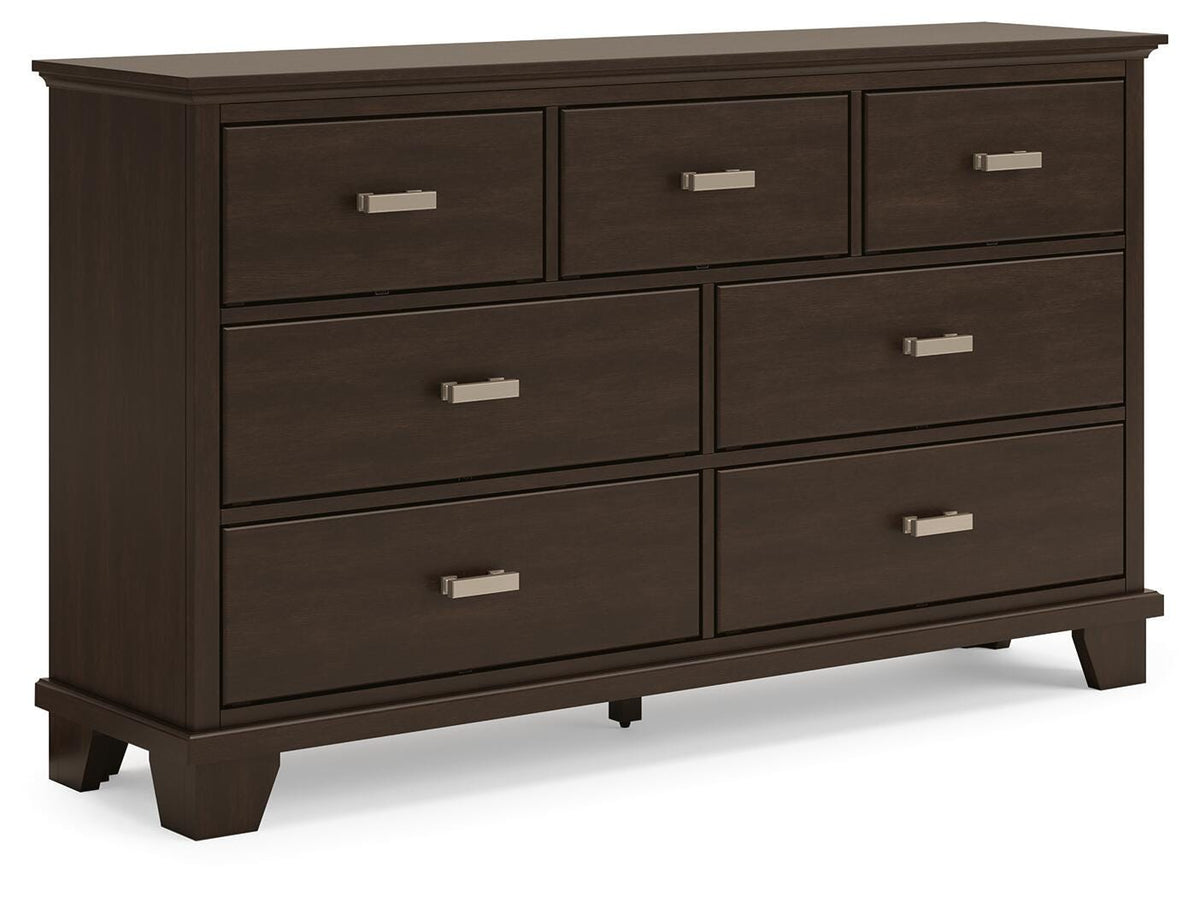 Covetown Panel Bed Set - California King, Dresser and 2 Nightstands